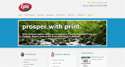 Desktop Screenshot of epicprinting.com