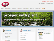 Tablet Screenshot of epicprinting.com